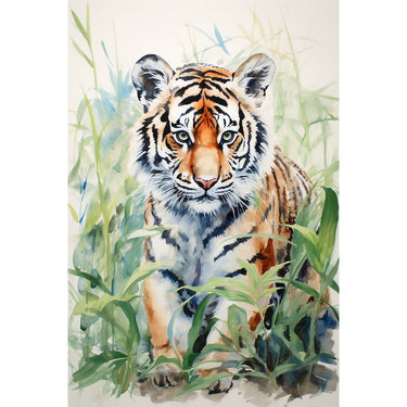 Tiger Watercolor Canvas
